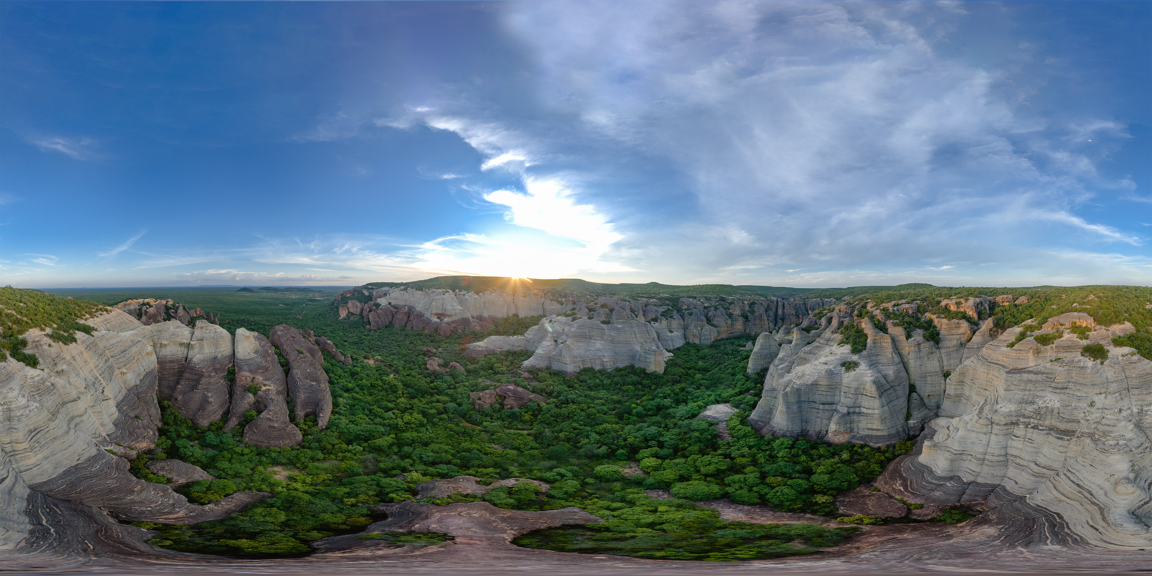 Baixão da Pedra Furada em panorama